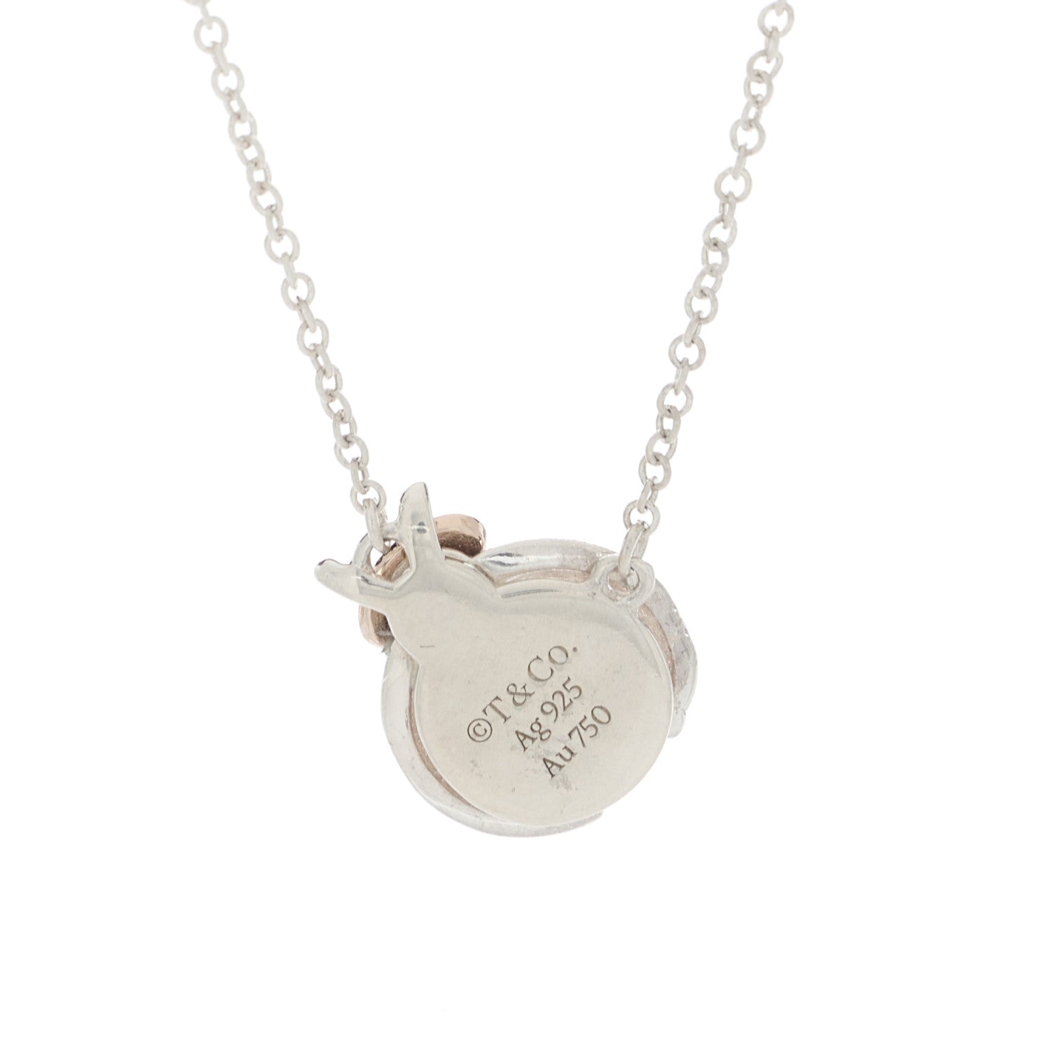 Tiffany Sterling Silver 18K Rose Gold Return to Tiffany Love Bugs Ladybug Pendant Necklace 5 of 5