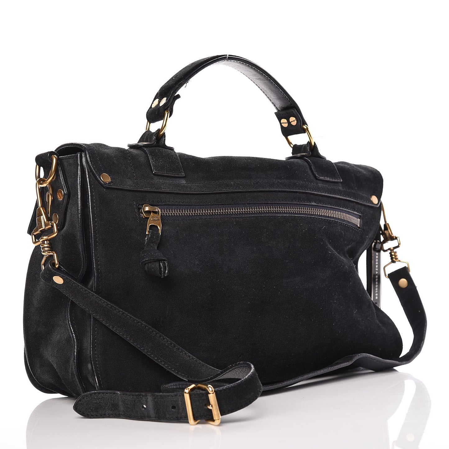 Suede Medium PS1 Satchel Navy