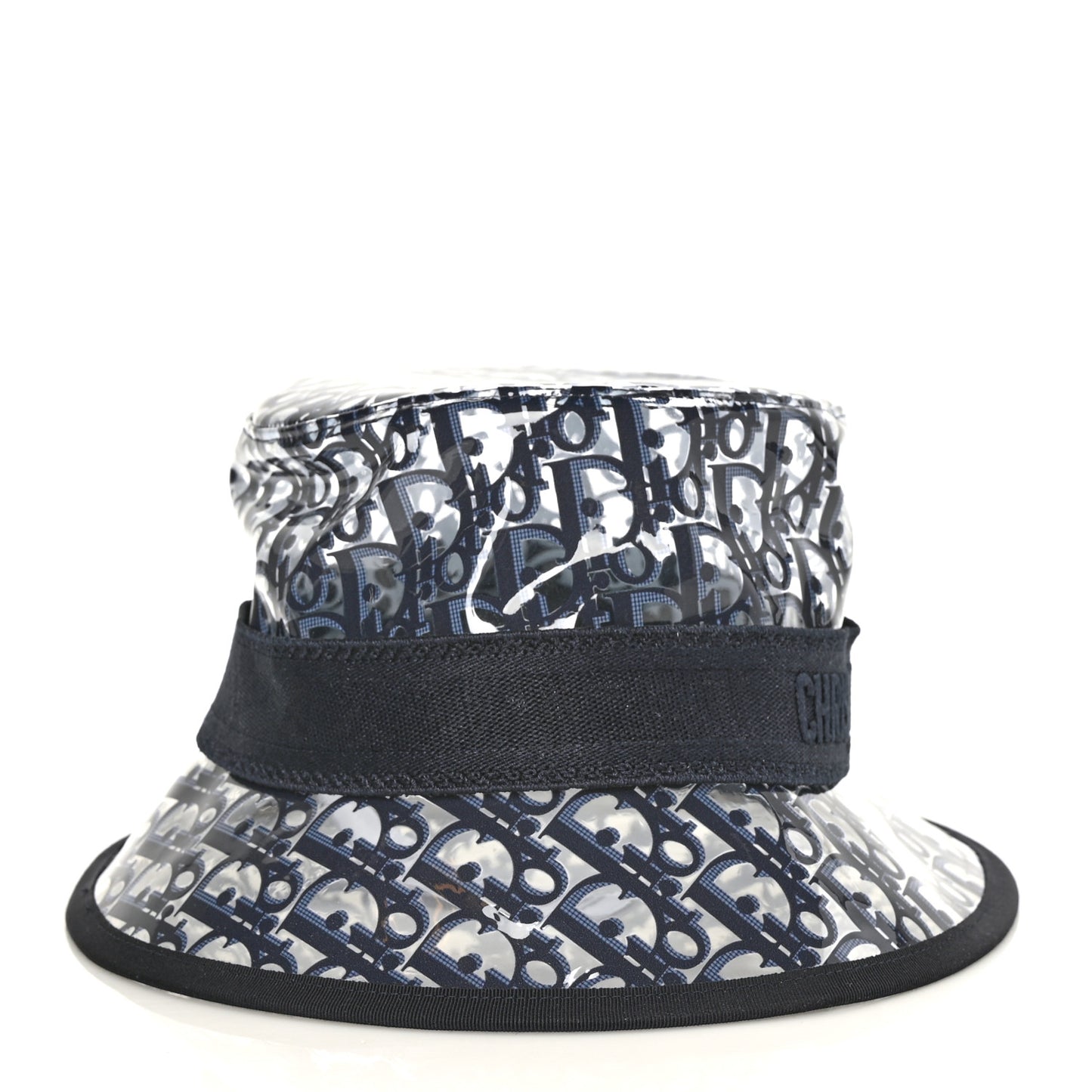 PVC Oblique Bob French Bucket Hat 58 Bleu