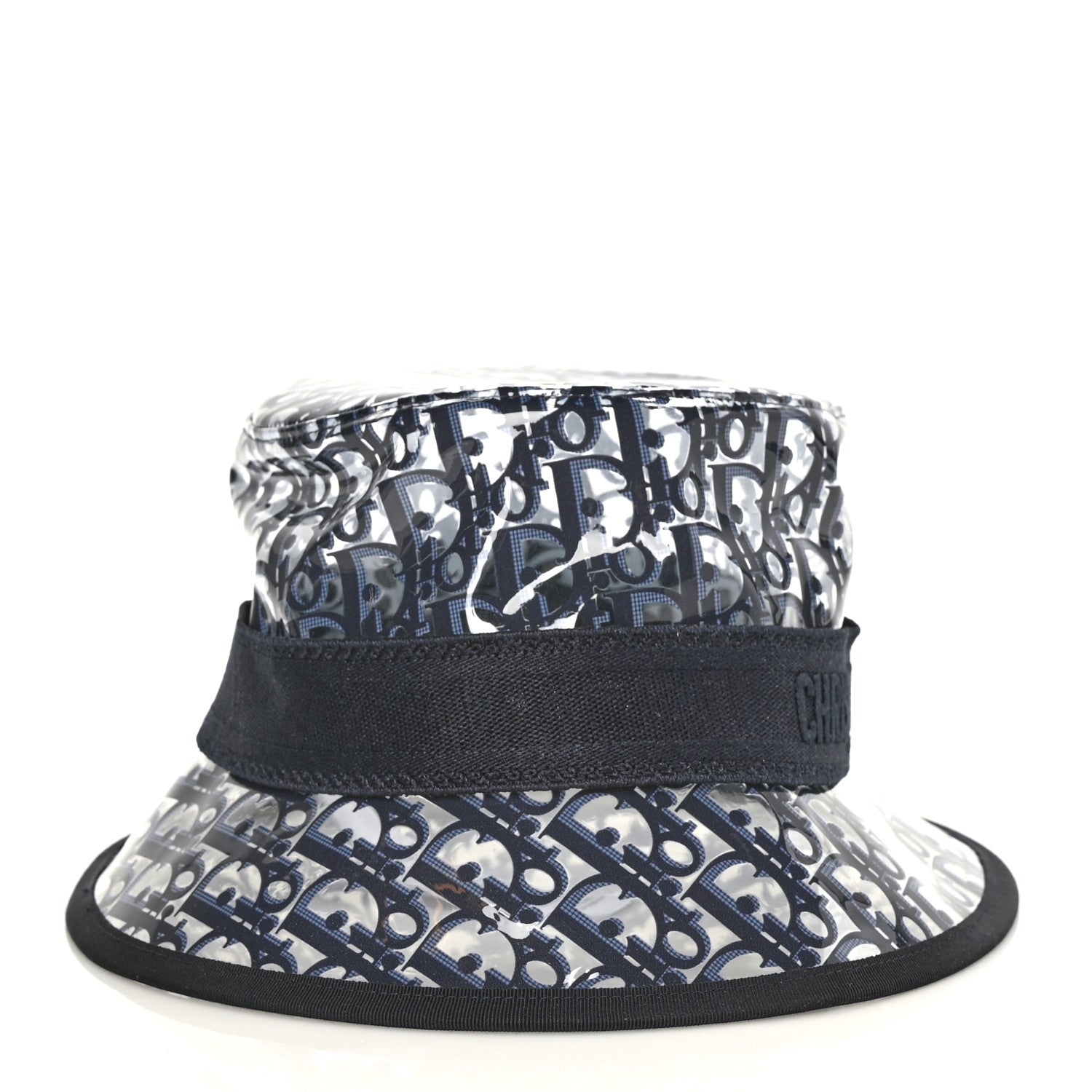 Christian Dior PVC Oblique Bob French Bucket Hat 58 Bleu 5 of 7