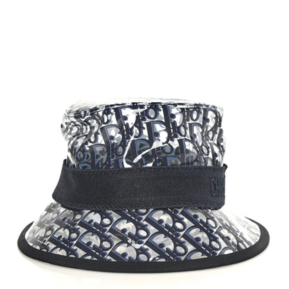 Christian Dior PVC Oblique Bob French Bucket Hat 58 Bleu 5 of 7