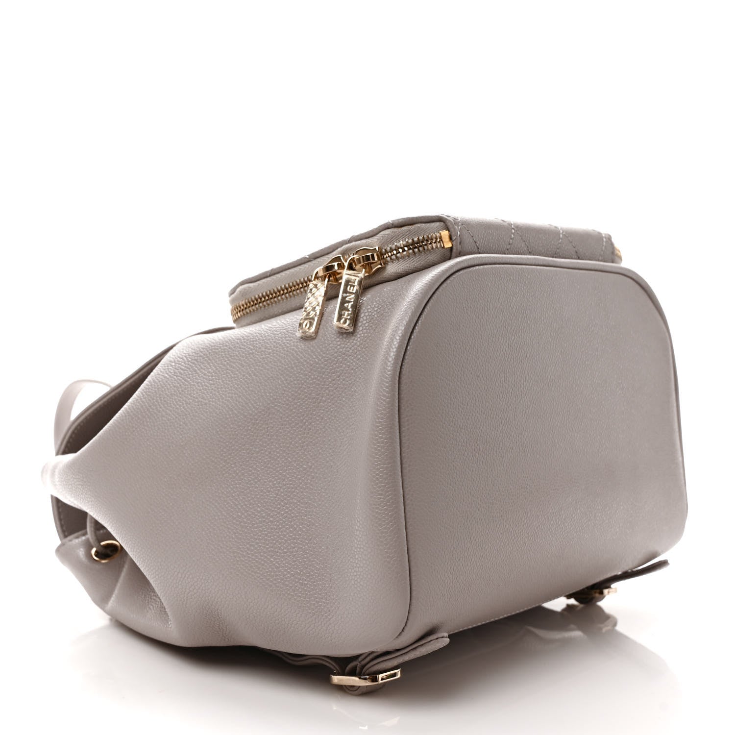 Chanel Caviar Quilted Business Affinity Backpack Grey 4 of 9