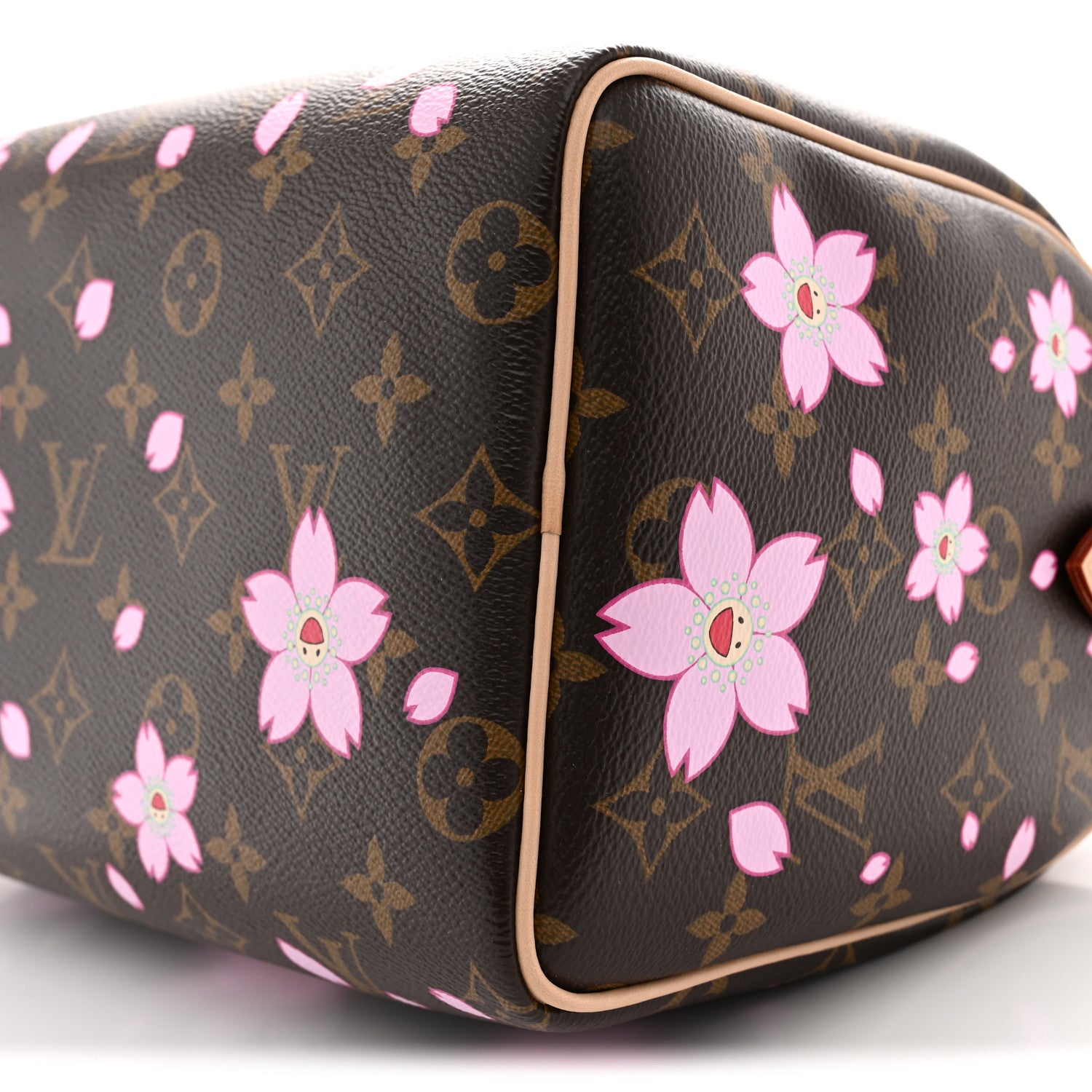 Louis Vuitton LV X TM Monogram Cherry Blossom Speedy Bandouliere 25 Sakura Brown 9 of 11