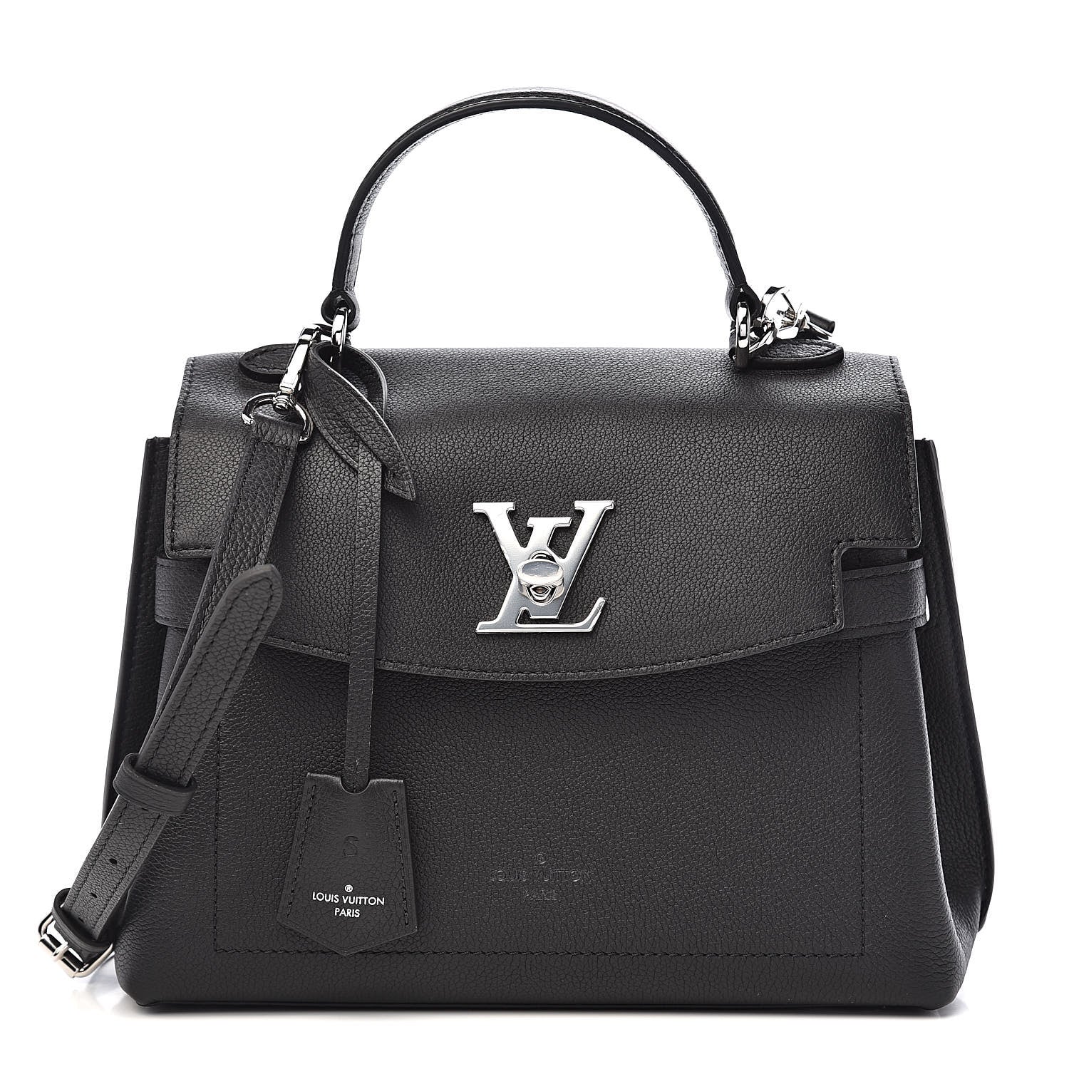 Louis Vuitton Calfskin Lockme Ever BB Black 1 of 10