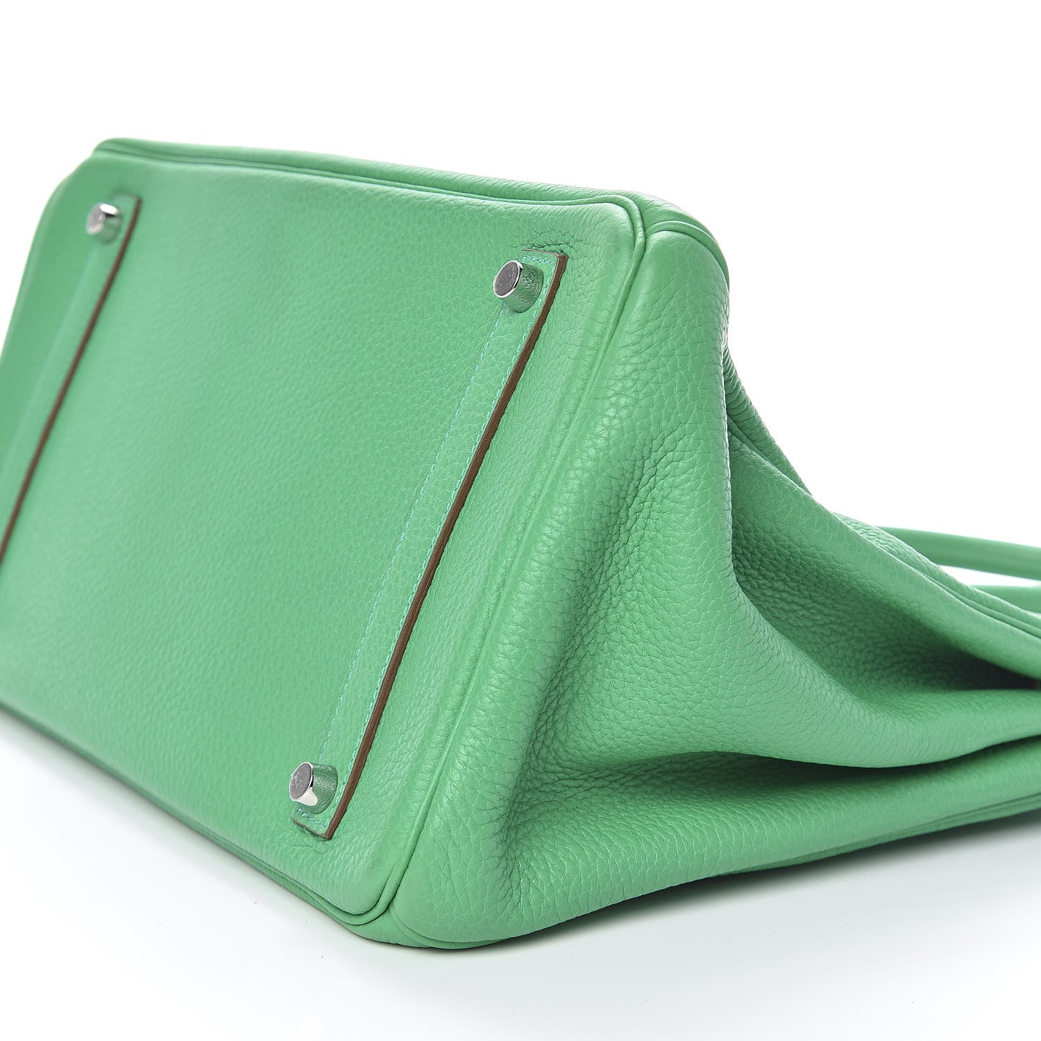 Hermes Taurillon Clemence Birkin 35 Menthe 7 of 11