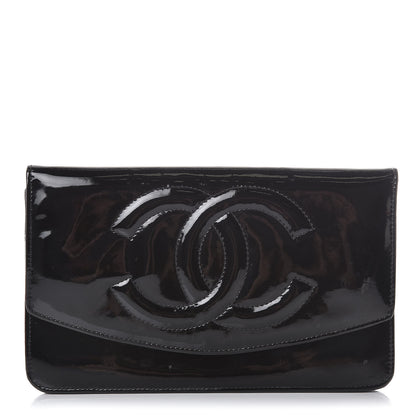 Chanel Patent CC Wallet Black 1 of 16