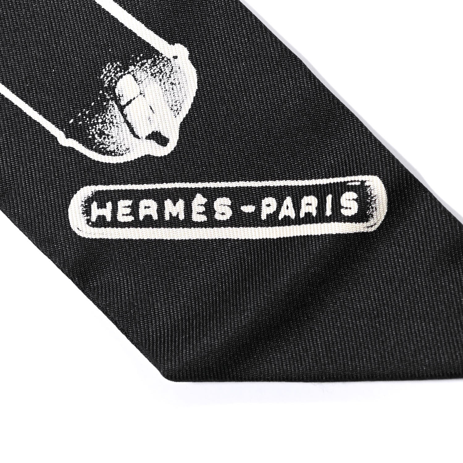 Hermes Silk Le Tresor De Medor Twilly Black White 4 of 4