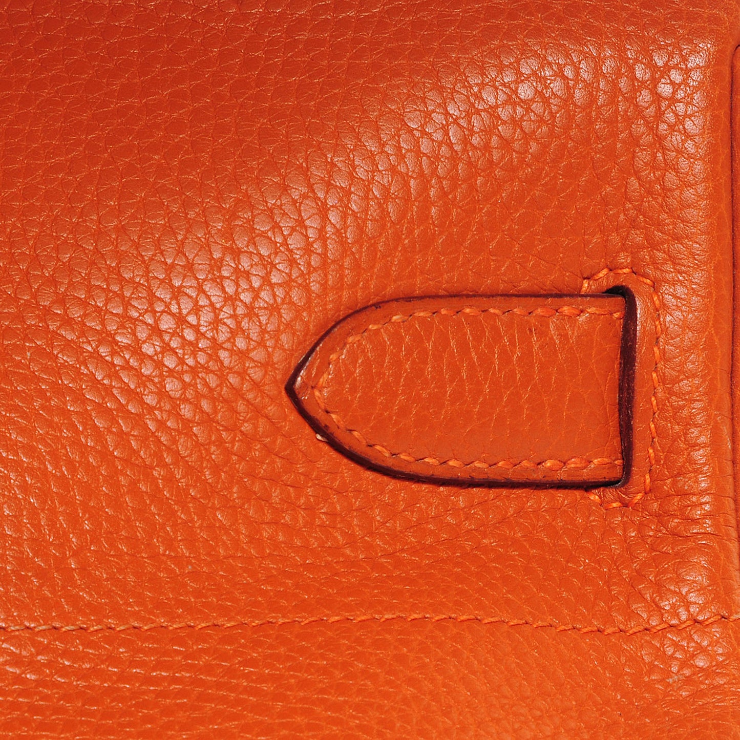 Taurillon Clemence JPG Birkin 42 Orange