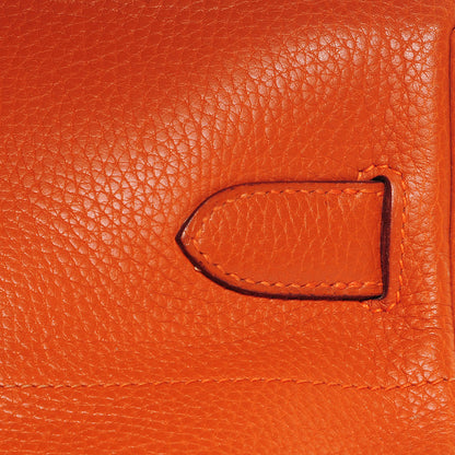Hermes Taurillon Clemence JPG Birkin 42 Orange 9 of 21