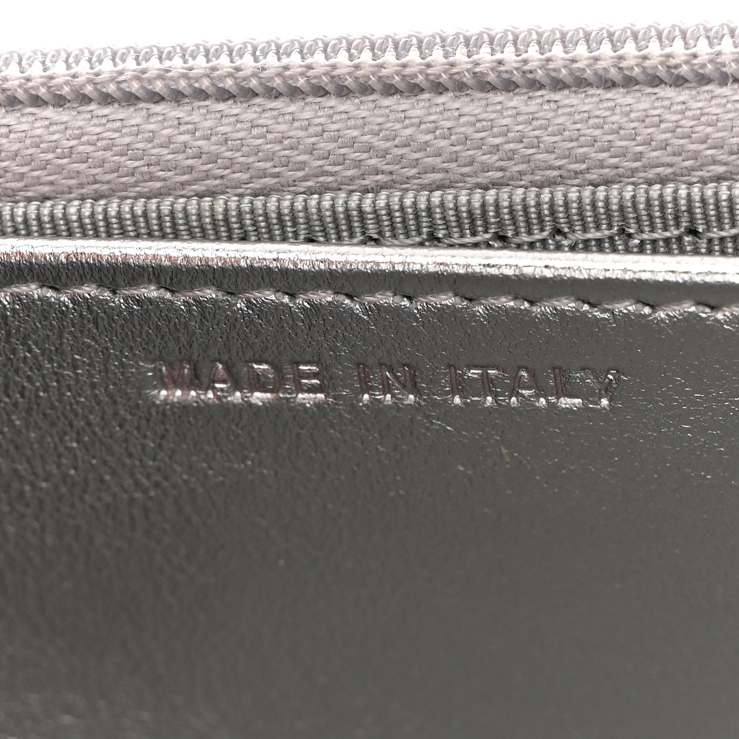 Gradient Metallic Calfskin Quilted Wallet On Chain WOC Silver Blue Yellow Purple