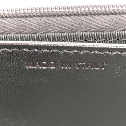 Chanel Gradient Metallic Calfskin Quilted Wallet On Chain WOC Silver Blue Yellow Purple 7 of 11