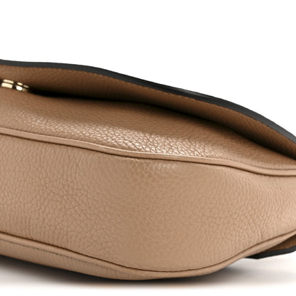Gucci Pebbled Calfskin Medium Soho Flap Crossbody Camelia 10 of 12