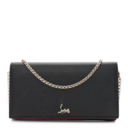 Christian Louboutin Calfskin Boudoir Chain Wallet Black 1 of 12