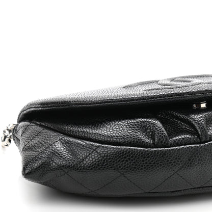 Chanel Caviar Half Moon Wallet On Chain WOC Black 10 of 11