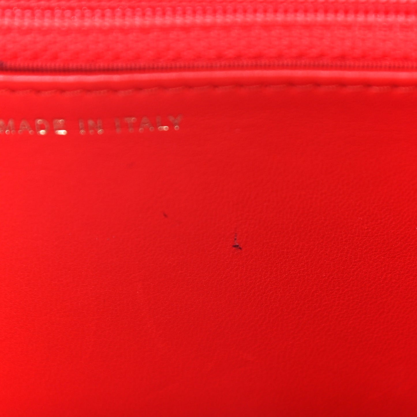 Lambskin Chevron Quilted Trendy CC Wallet On Chain WOC Red