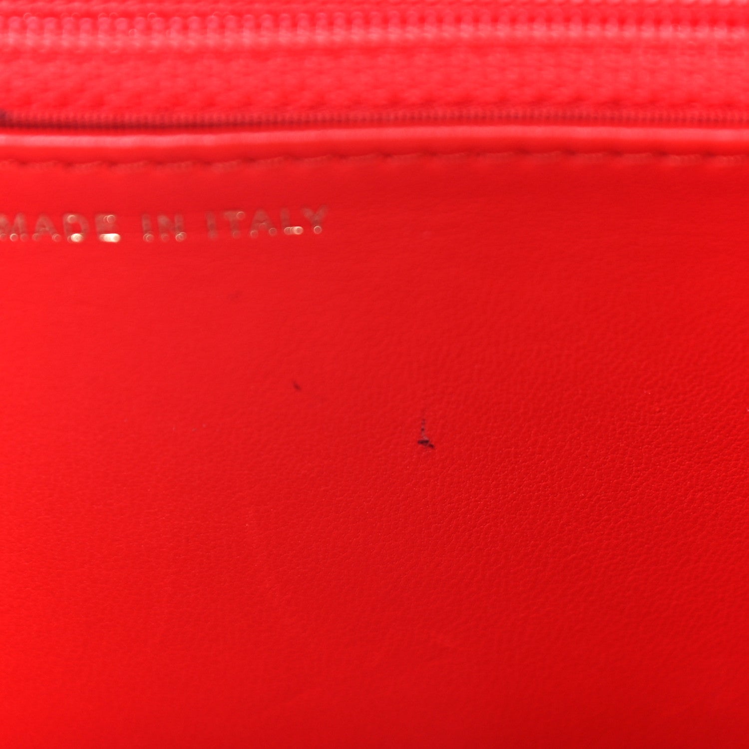 Chanel Lambskin Chevron Quilted Trendy CC Wallet On Chain WOC Red 17 of 18