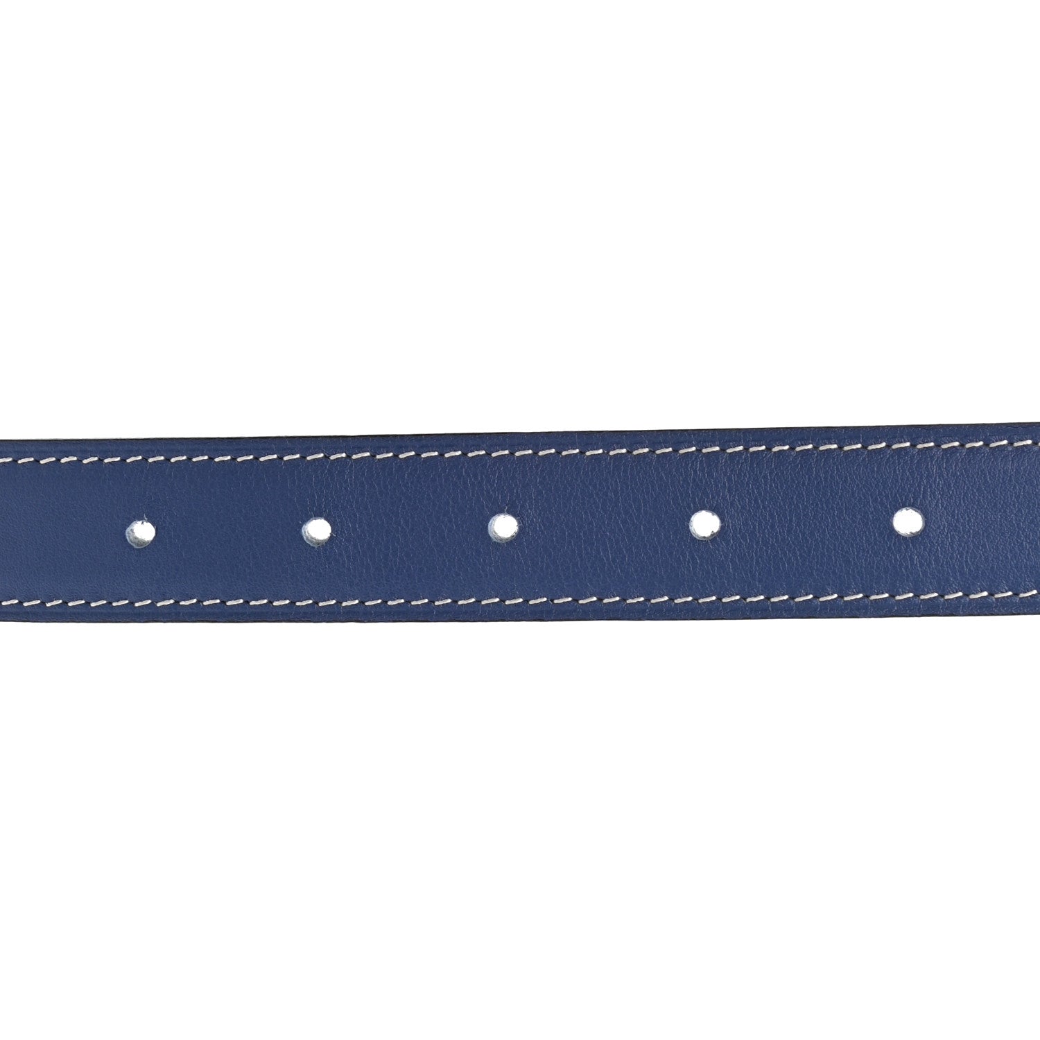 Hermes Swift Epsom 24mm Mors H Belt 75 Bleu Brighton White 4 of 8