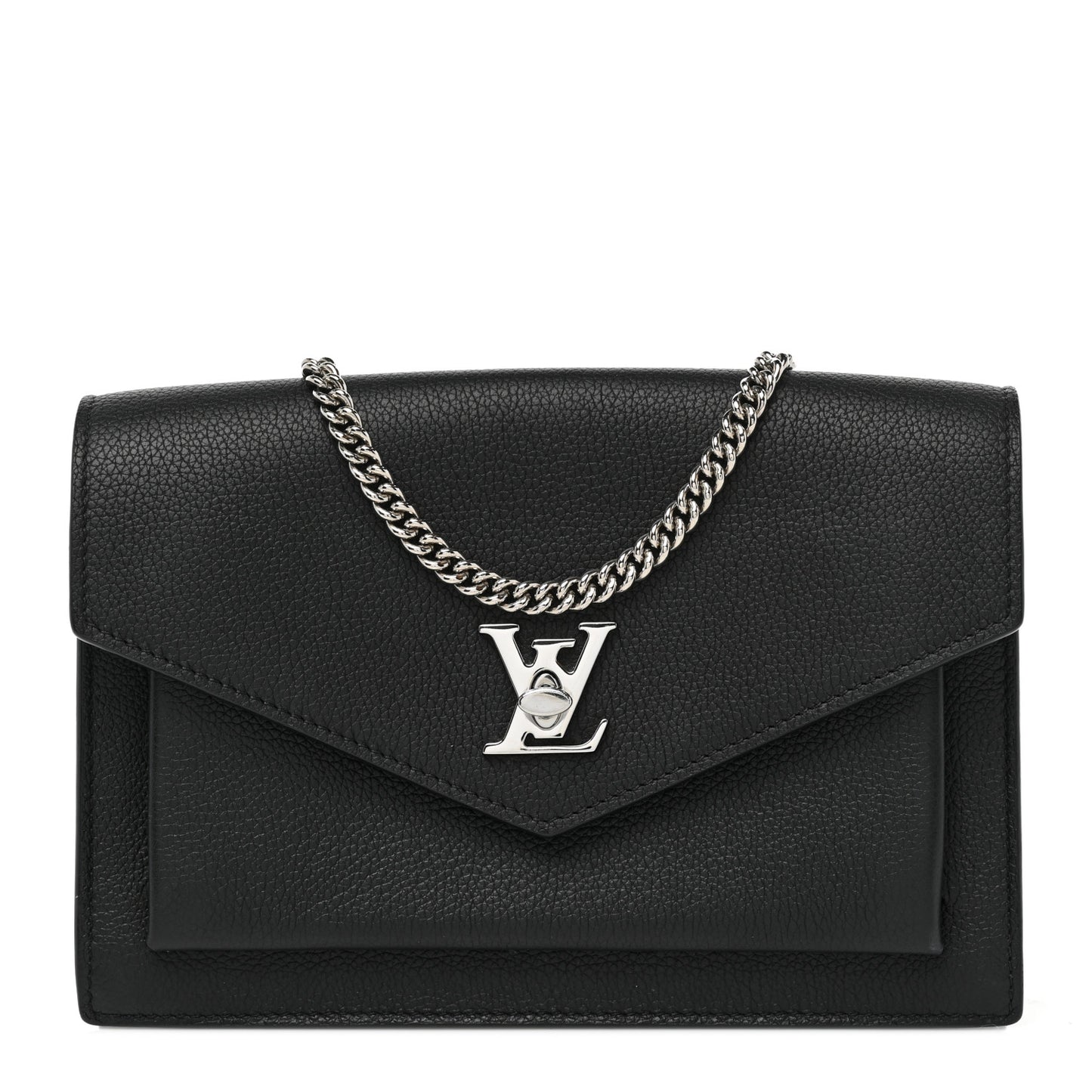 Soft Calfskin My Lockme Chain Pochette Black