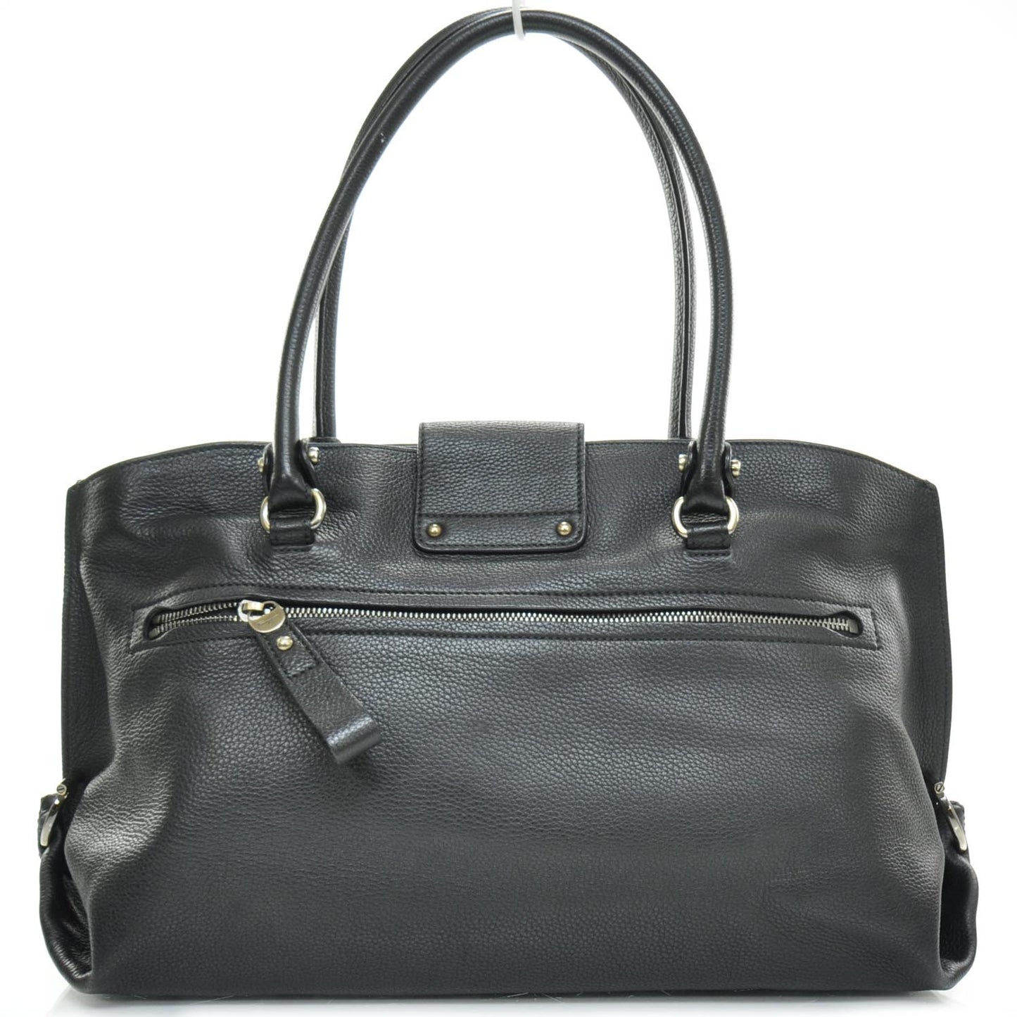 SALVATOREFERRAGAMOGrainedLeatherSofiaBlack