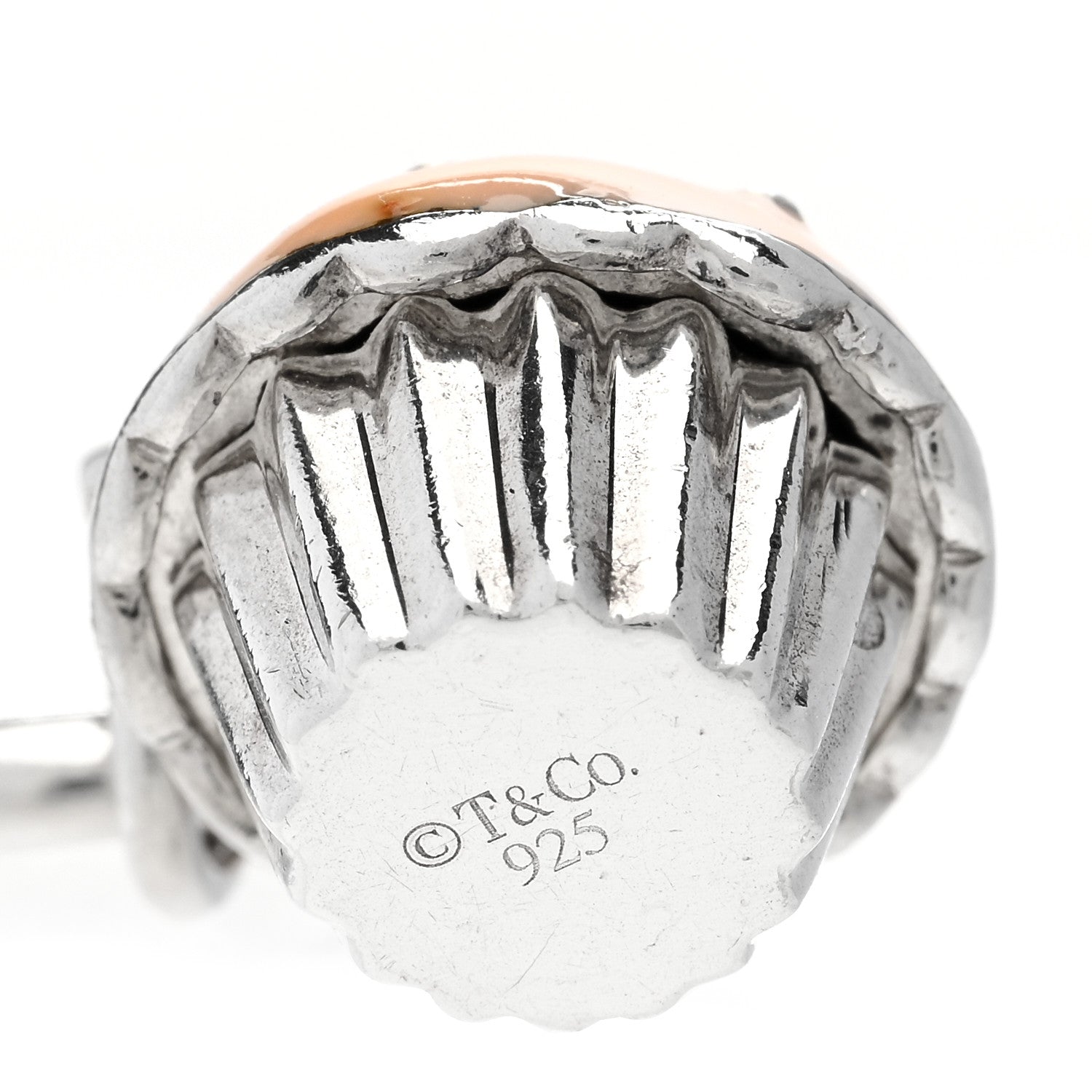 Tiffany Sterling Silver Enamel Cupcake Charm 4 of 5
