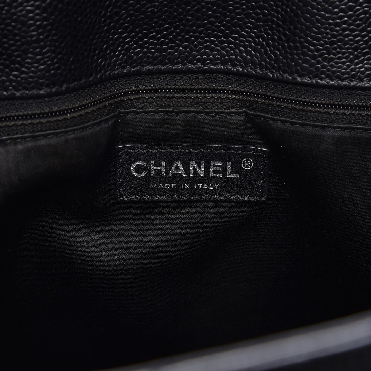 Caviar Quilted Grand Shopping Tote GST Black