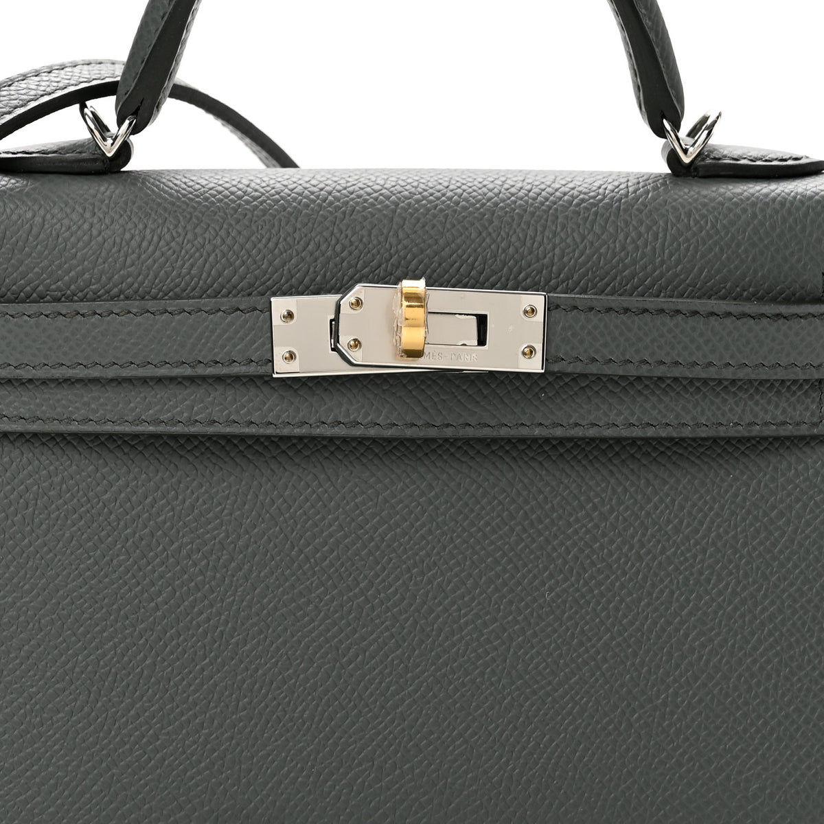 Hermes Epsom Mini Kelly Sellier 20 Vert Amande 8 of 11