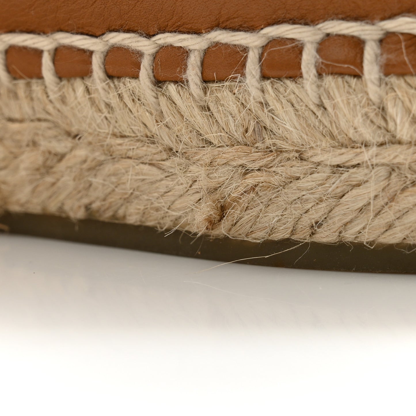 Lambskin CC Espadrilles 38 Light Brown