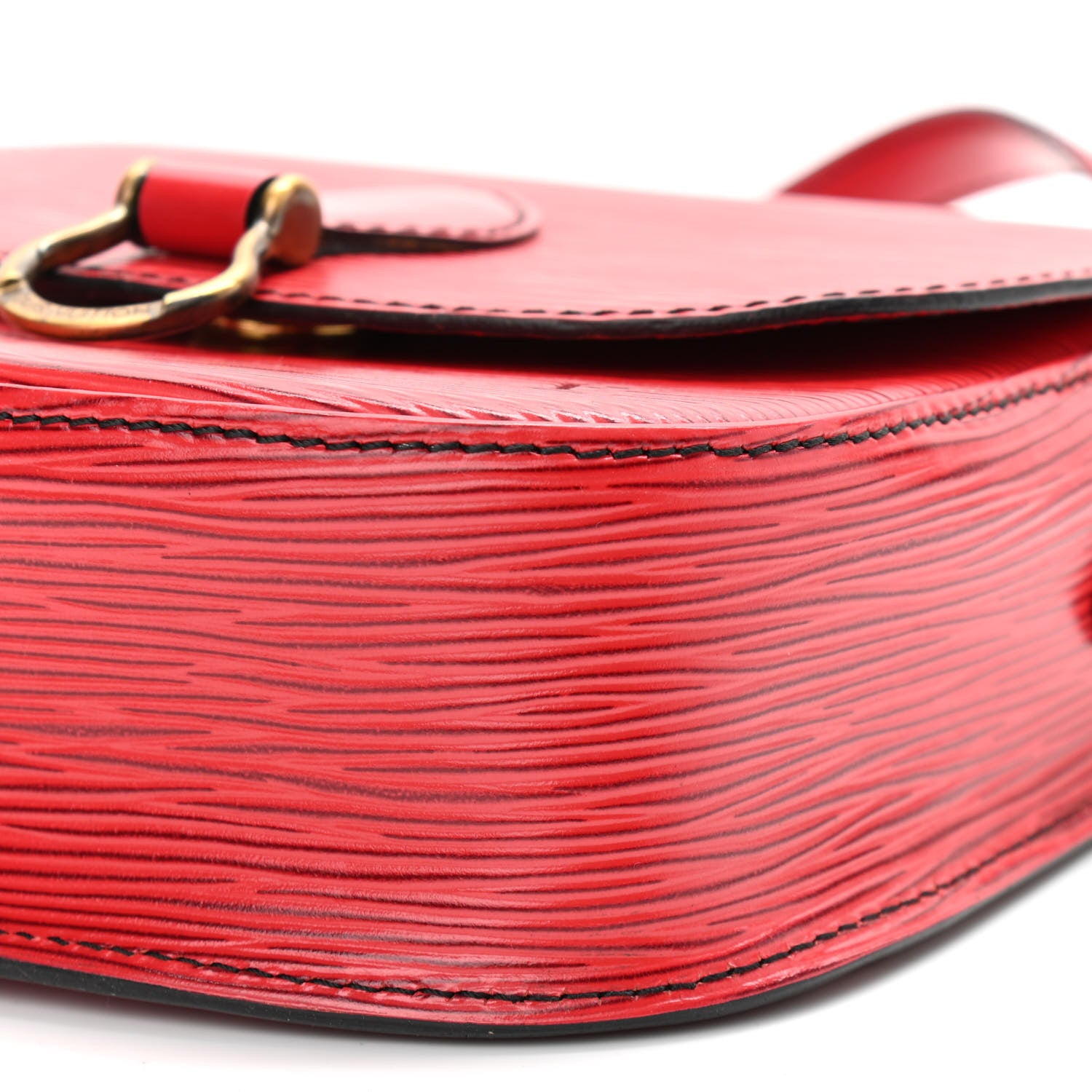 Louis Vuitton Epi Saint Cloud MM Red 9 of 11