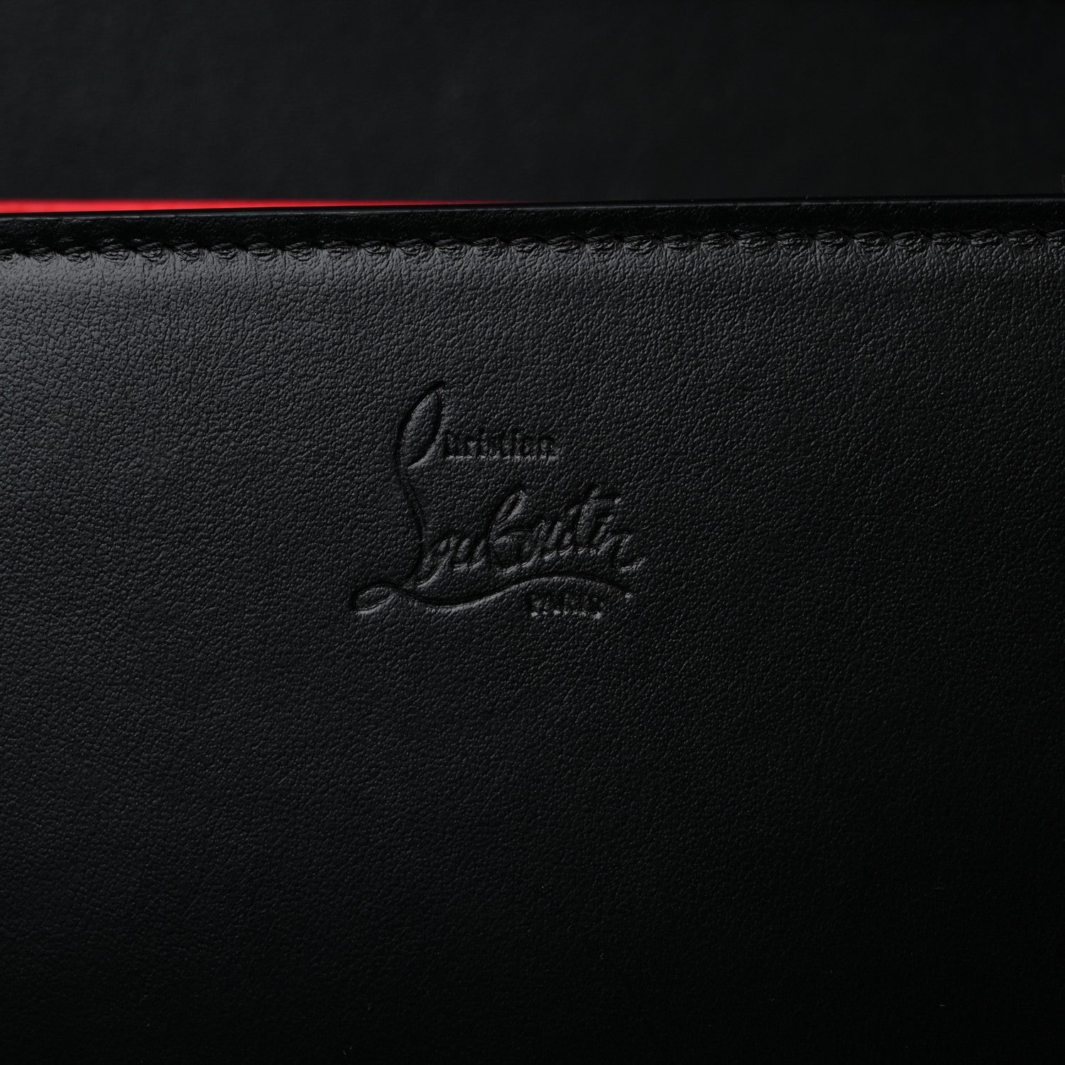 Christian Louboutin Calfskin Patent Spikes Paloma Clutch Black 6 of 9