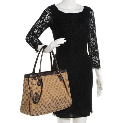 Gucci Monogram Medium Sukey Top Handle Tote Brown 2 of 7