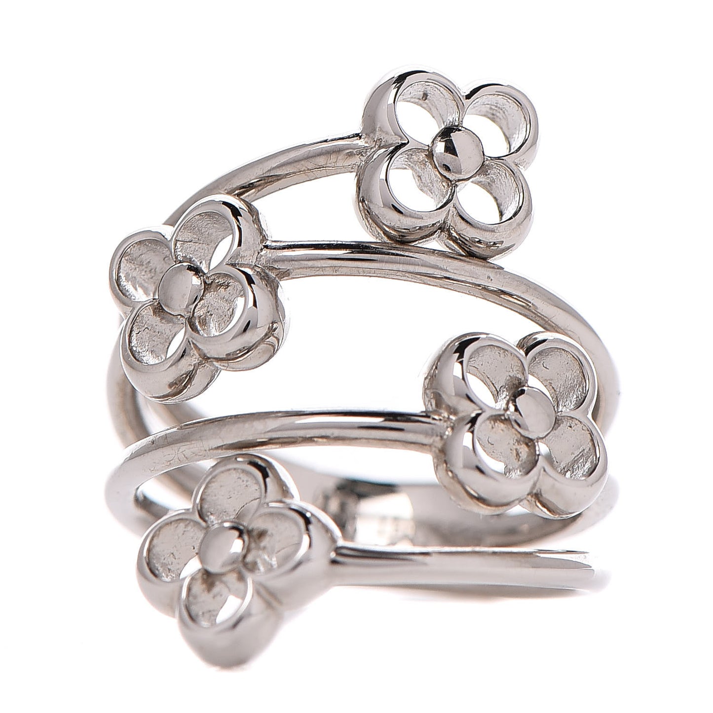 Flower Full Ring M Silver