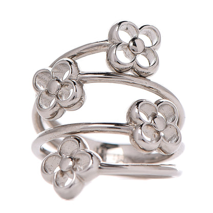 Louis Vuitton Flower Full Ring M Silver 1 of 5