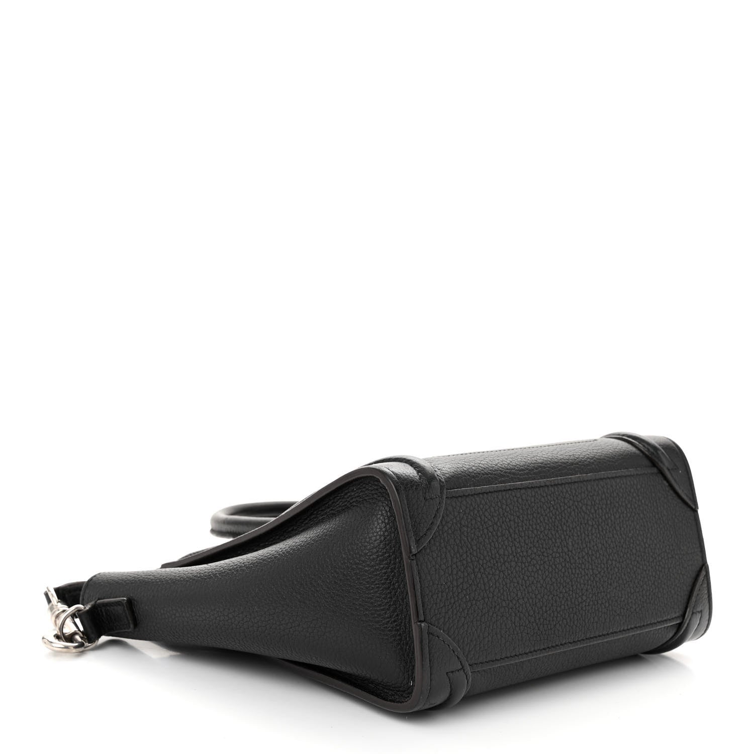 Celine Drummed Calfskin Nano Luggage Black 4 of 12