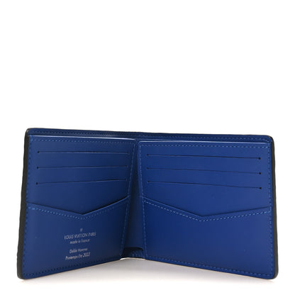 Louis Vuitton Taurillon Illusion Slender Wallet Bleu Vert 5 of 8