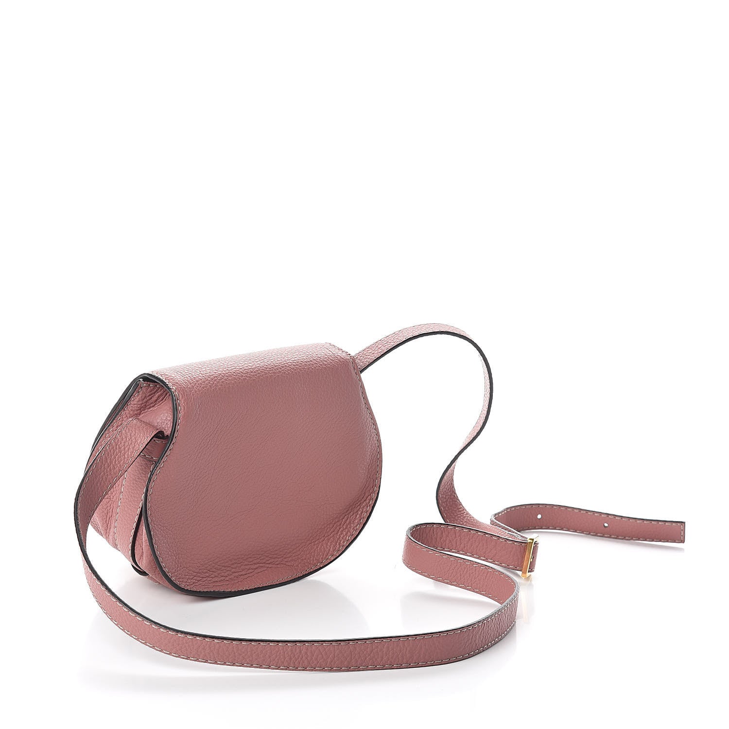 Chloe Calfskin Mini Marcie Round Crossbody Bag Rusty Pink 3 of 8