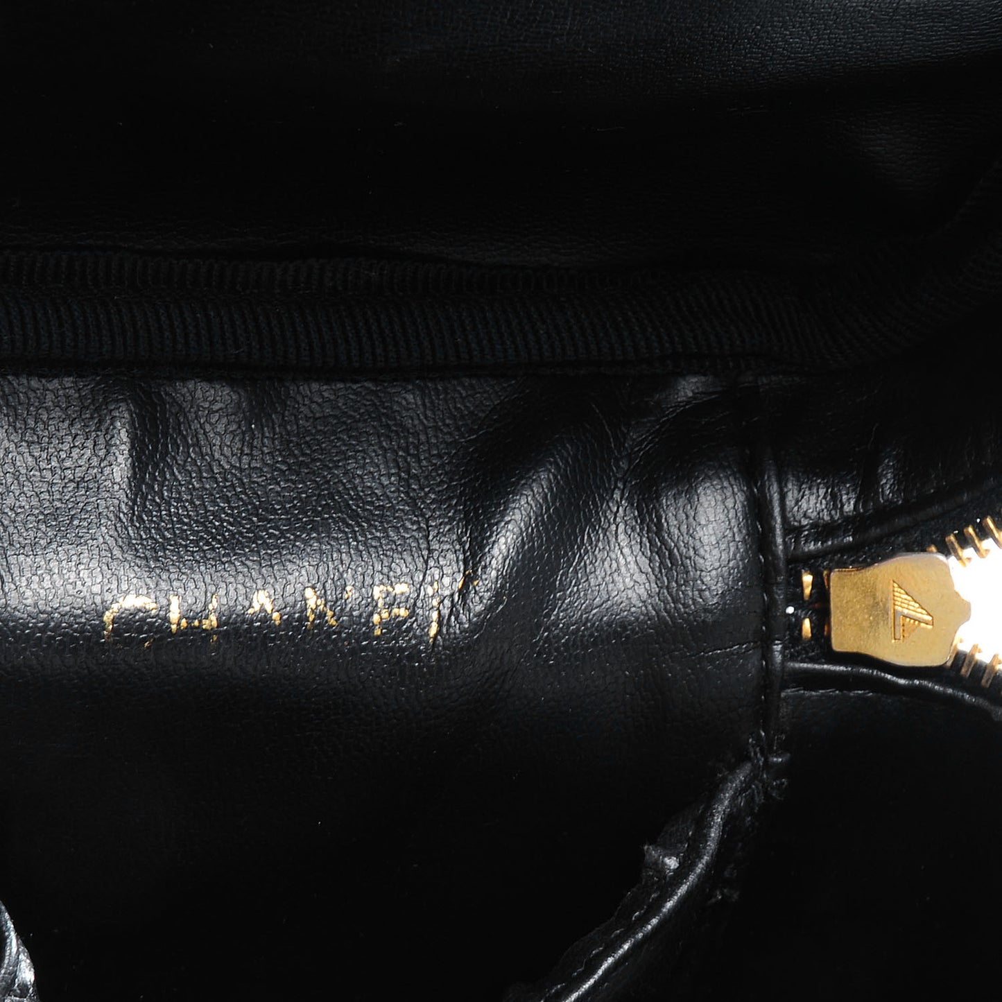 Lambskin Vanity Cosmetic Bag Black