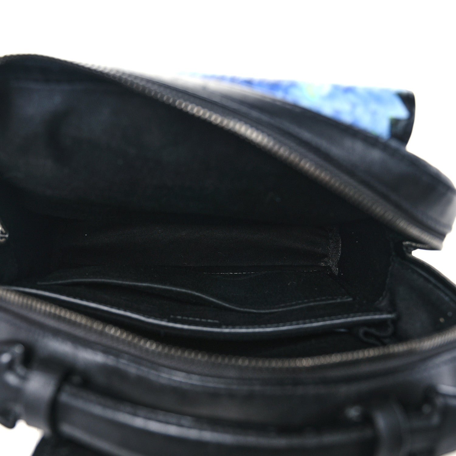 MCM Calfskin Ottomar Tech Flower Backpack Black 5 of 13