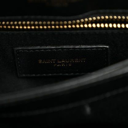 Saint Laurent Calfskin Y Quilted Monogram Toy Loulou Crossbody Bag Black 5 of 9