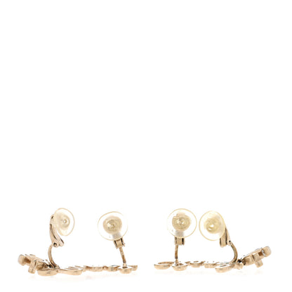 Chanel Metal Logo CC Turnlock Clip On Earrings Gold 3 of 5