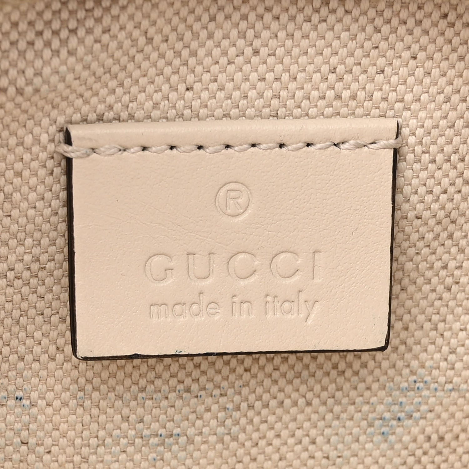 Gucci Calfskin GG Tennis Embossed Belt Bag Mystic White 6 of 14