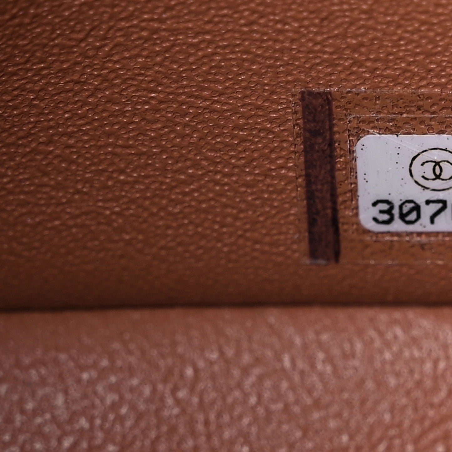 Lambskin Quilted Mini Rectangular Flap Brown