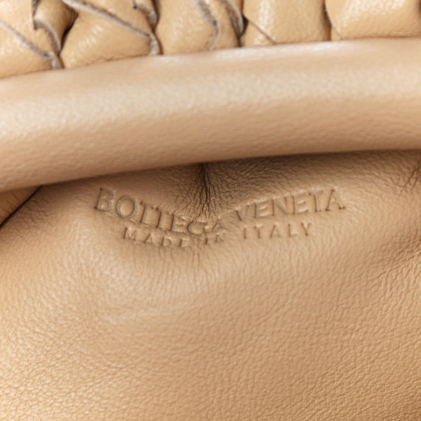 Nappa Intrecciato The Mini Pouch Almond