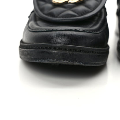 Chanel Lambskin Quilted CC Turnlock Loafers 39.5 Black 9 of 12