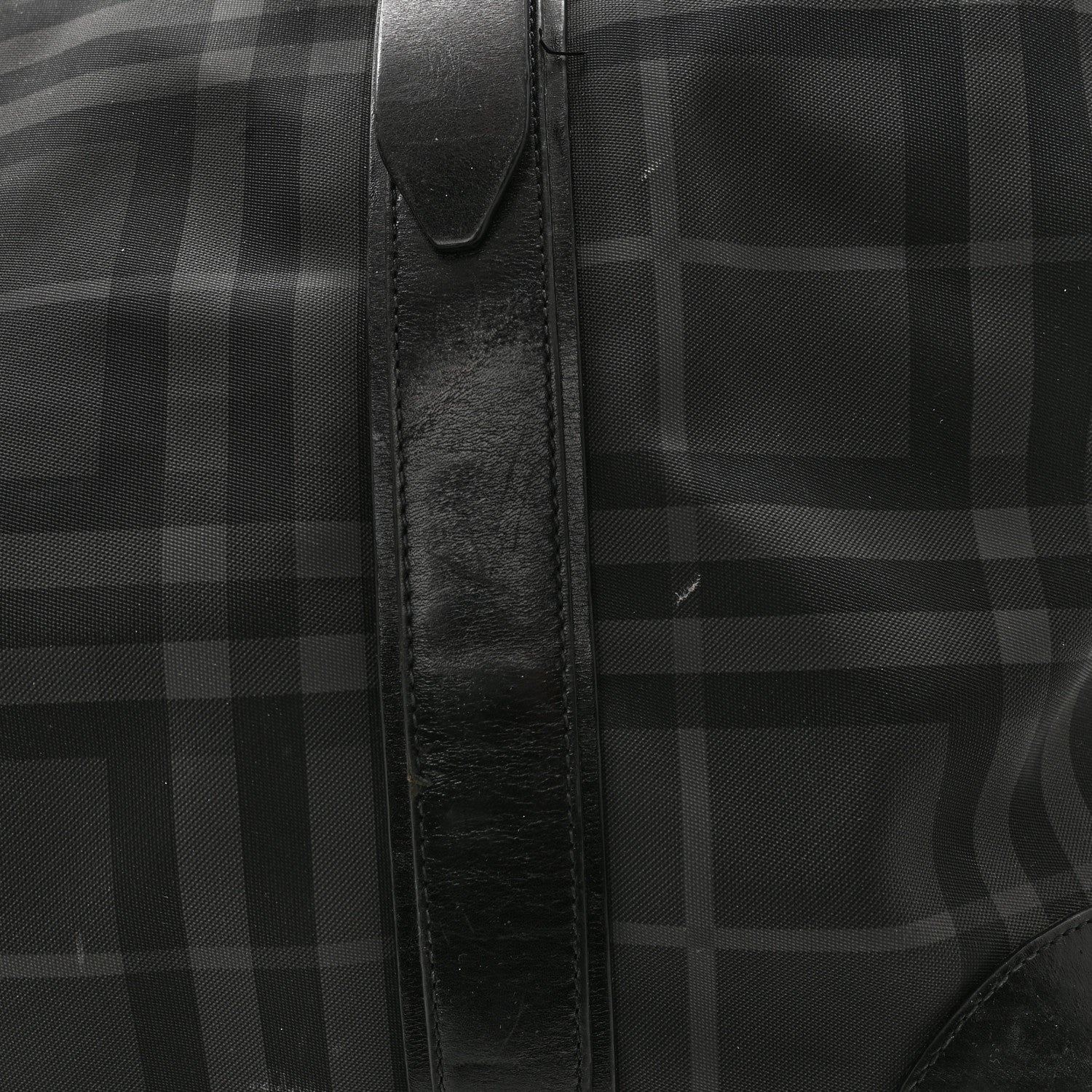 Burberry Nylon Smoked Check Weekend Duffle Bag Black 18 of 18