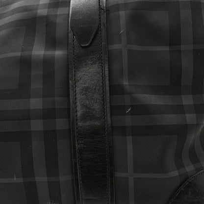 Burberry Nylon Smoked Check Weekend Duffle Bag Black 18 of 18
