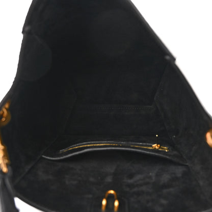 Celine Soft Grained Calfskin Small Sangle Bucket Bag Black 5 of 9