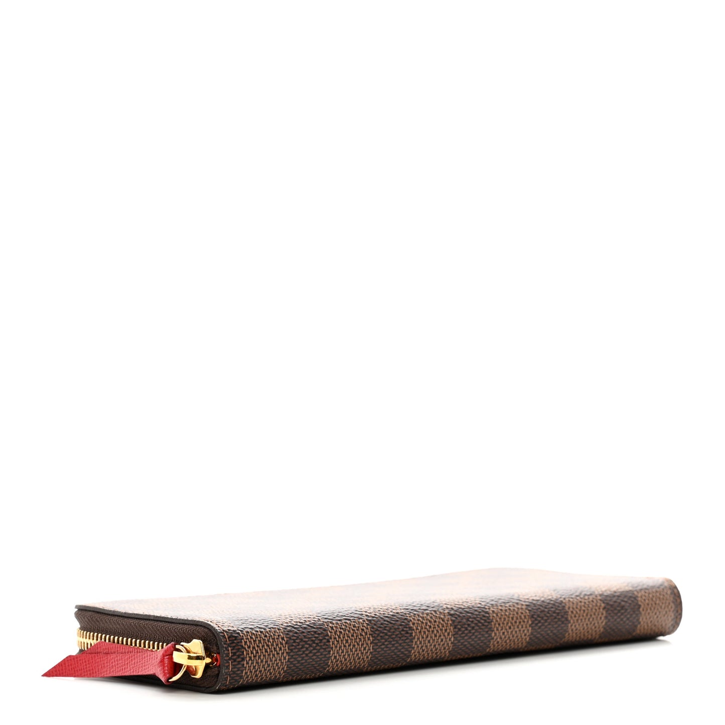 Damier Ebene Clemence Wallet Cherry