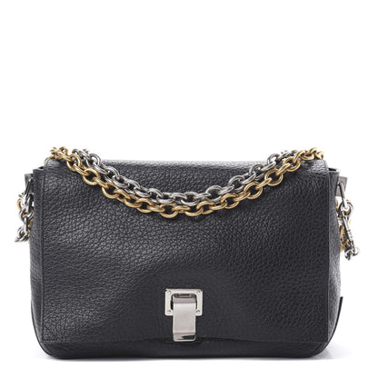 Proenza Schouler Pebbled Calfskin Small Courier Black 1 of 14