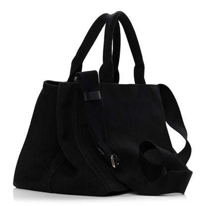 Prada Canapa Logo Tote Black 2 of 8