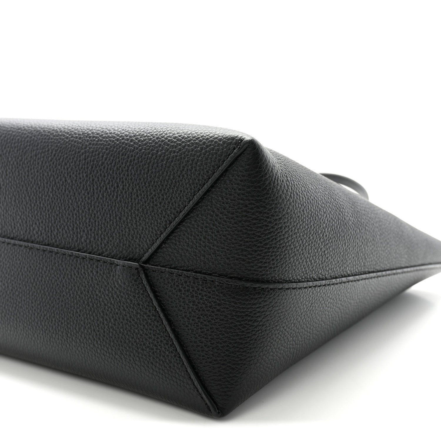 MCM Grained Calfskin Mini Himmel Shopper Tote Black 9 of 9